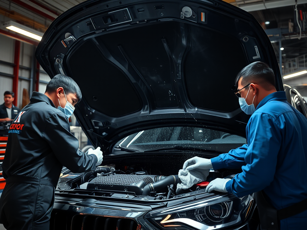 Vệ sinh khoang máy ô tô Hà Nội: Tầm quan trọng và quy trình thực hiện